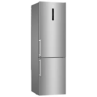 Réfrigérateur à congélateur inférieur avec éclairage DEL 12,5 pi³ 24 po de Smeg (FC20UXDNE) - Inox
