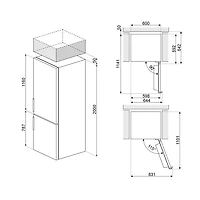 Réfrigérateur à congélateur inférieur avec éclairage DEL 12,5 pi³ 24 po de Smeg (FC20UXDNE) - Inox