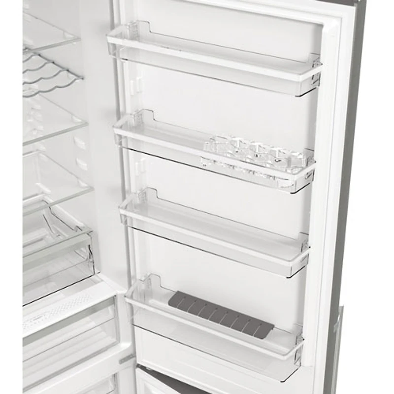Réfrigérateur à congélateur inférieur avec éclairage DEL 12,5 pi³ 24 po de Smeg (FC20UXDNE) - Inox