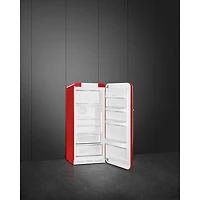 Réfrigérateur à congélateur supérieur 9,9 pi³ 24 po à éclairage DEL de Smeg (FAB28URDCA3) - Drapeau canadien - Exclusivité de Best Buy