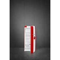 Réfrigérateur à congélateur supérieur 9,9 pi³ 24 po à éclairage DEL de Smeg (FAB28URDCA3) - Drapeau canadien - Exclusivité de Best Buy