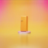 Réfrigérateur à congélateur supérieur de 24 po 9,9 pi³ avec éclairage DEL Veuve Clicquot de Smeg (FAB28URDYVC3) - Orange