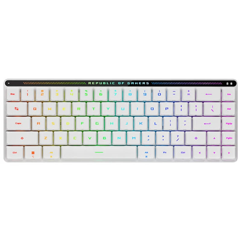 ASUS ROG M603 Falchion RX Red Low Profile Bluetooth Backlit Mechanical Gaming Keyboard - White - Only at Best Buy
