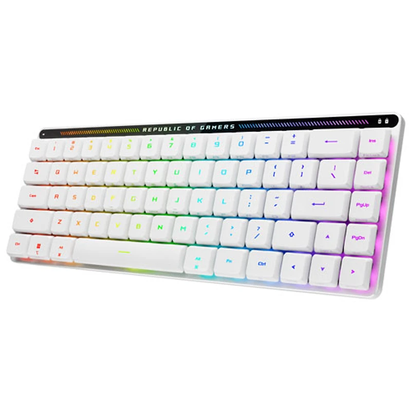 ASUS ROG M603 Falchion RX Red Low Profile Bluetooth Backlit Mechanical Gaming Keyboard - White - Only at Best Buy