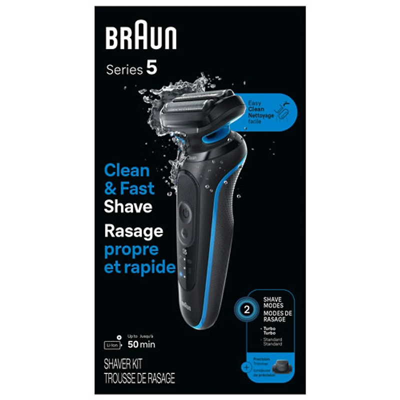 Rasoir avec ou sans mousse de série 5 de Braun (5118s)