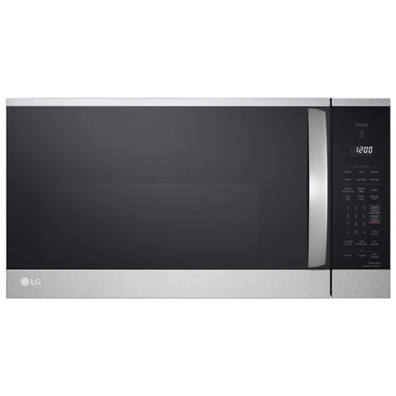 Boîte ouverte - Micro-ondes à hotte intégrée de LG avec EasyClean - 1,8 pi³ - Acier inoxydable - Parfait état