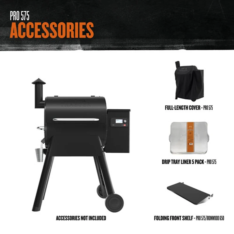 Barbecue et fumoir à granules de bois Pro 575 de Traeger