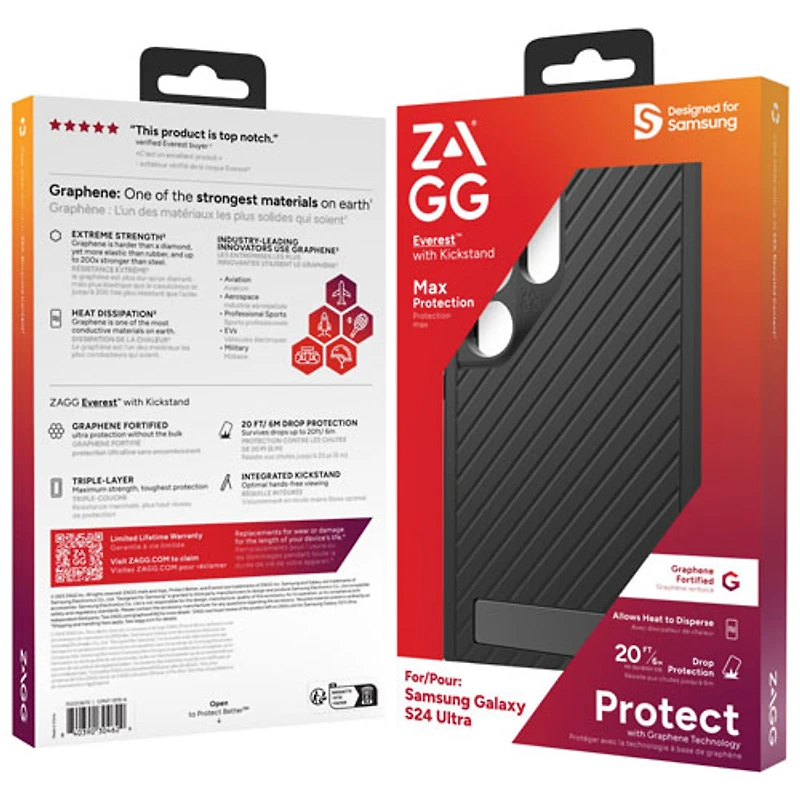 ZAGG Everest Case for Galaxy S24 Ultra - Black