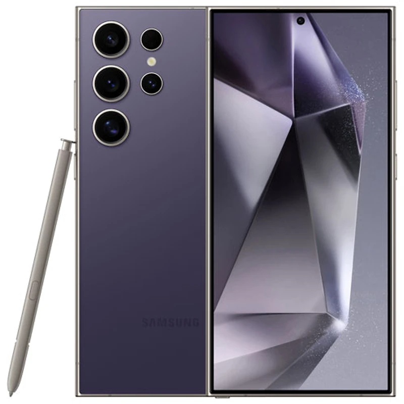 Galaxy S24 Ultra de 256 Go de Samsung avec Fido - Violet titane - Financement mensuel