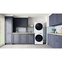 Duo laveuse électrique de 5,3 pi³ et sécheuse de 7,6 pi³ de Samsung (WH46DBH550EWAC) - Blanc - Exclusivité de Best Buy