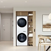 Duo laveuse électrique de 5,3 pi³ et sécheuse de 7,6 pi³ de Samsung (WH46DBH550EWAC) - Blanc - Exclusivité de Best Buy