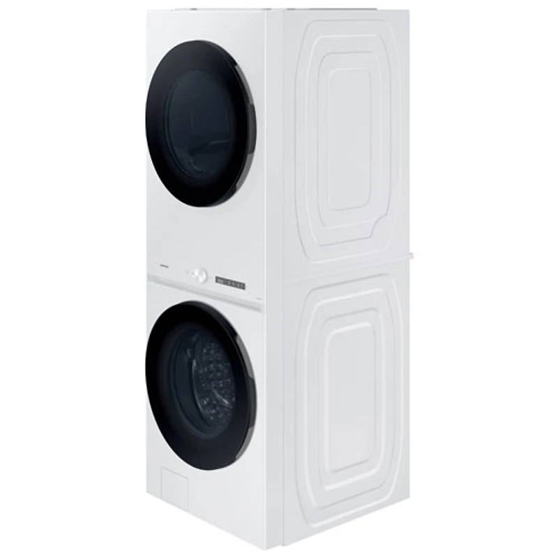 Duo laveuse électrique de 5,3 pi³ et sécheuse de 7,6 pi³ de Samsung (WH46DBH550EWAC) - Blanc - Exclusivité de Best Buy