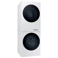 Duo laveuse électrique de 5,3 pi³ et sécheuse de 7,6 pi³ de Samsung (WH46DBH550EWAC) - Blanc - Exclusivité de Best Buy