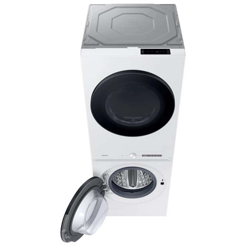 Duo laveuse électrique de 5,3 pi³ et sécheuse de 7,6 pi³ de Samsung (WH46DBH550EWAC) - Blanc - Exclusivité de Best Buy