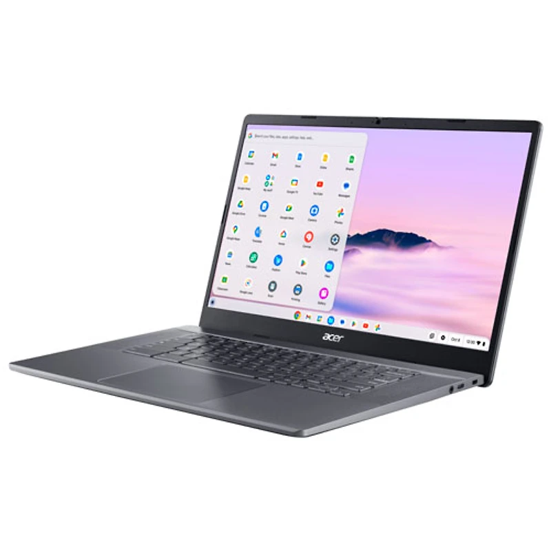 Chromebook Plus de 15,6 po d'Acer avec 3 mois de forfait Google AI Pro (Core i3-1215U d'Intel/256 Go/RAM 8 Go/ChromeOS)
