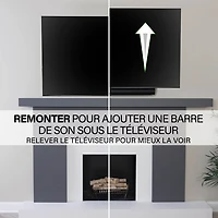 Support mural articulé Elite Advanced avec fonction 4D + Shift de SANUS pour téléviseur de 32 à 65 po