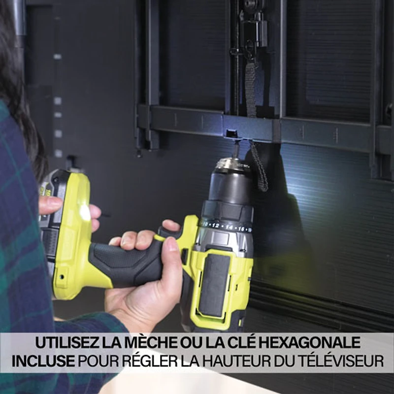 Support mural articulé Elite Advanced avec fonction 4D + Shift de SANUS pour téléviseur de 32 à 65 po