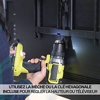 Support mural articulé Elite Advanced avec fonction 4D + Shift de SANUS pour téléviseur de 32 à 65 po