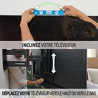 Support mural articulé Elite Advanced avec fonction 4D + Shift de SANUS pour téléviseur de 32 à 65 po