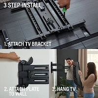 Support mural articulé Elite Advanced avec fonction 4D + Shift de SANUS pour téléviseur de 32 à 65 po