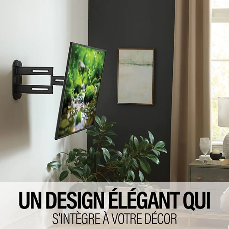 Support mural articulé Elite Advanced avec fonction 4D + Shift de SANUS pour téléviseur de 32 à 65 po