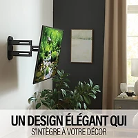 Support mural articulé Elite Advanced avec fonction 4D + Shift de SANUS pour téléviseur de 32 à 65 po