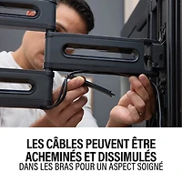 Support mural articulé Elite Advanced avec fonction 4D + Shift de SANUS pour téléviseur de 32 à 65 po