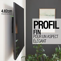 Support mural articulé Elite Advanced avec fonction 4D + Shift de SANUS pour téléviseur de 32 à 65 po