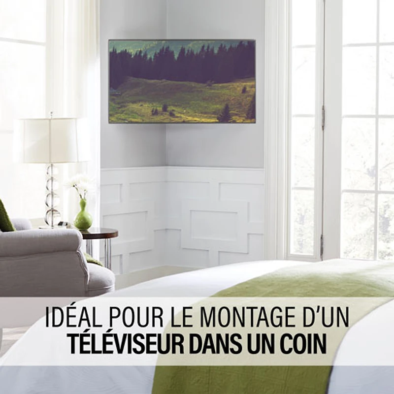 Support mural articulé Elite Advanced avec fonction 4D + Shift de SANUS pour téléviseur de 32 à 65 po