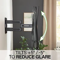 Support mural articulé Elite Advanced avec fonction 4D + Shift de SANUS pour téléviseur de 32 à 65 po