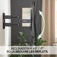 Support mural articulé Elite Advanced avec fonction 4D + Shift de SANUS pour téléviseur de 32 à 65 po