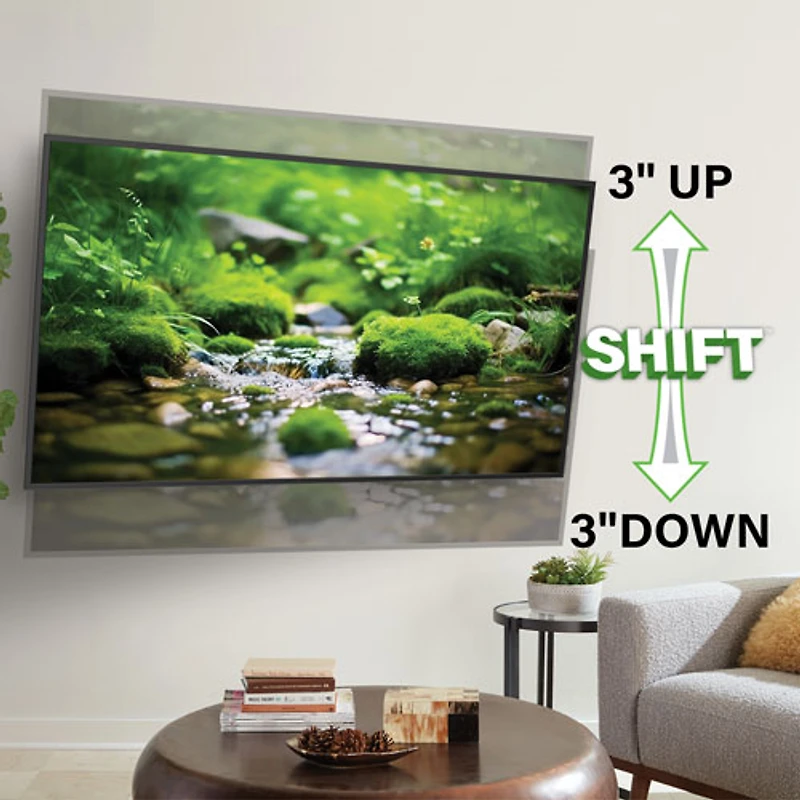 Support mural articulé Elite Advanced avec fonction 4D + Shift de SANUS pour téléviseur de 32 à 65 po