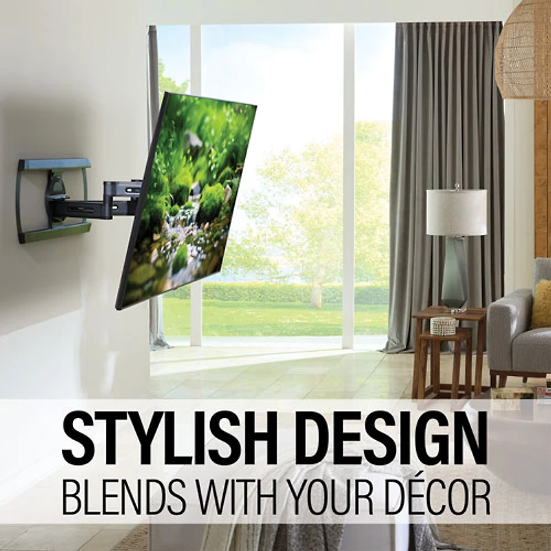 Support mural articulé Elite Advanced avec fonction 4D + Shift de SANUS pour téléviseur de 42 à 90 po