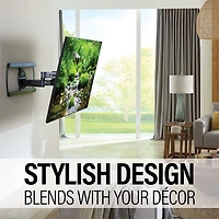 Support mural articulé Elite Advanced avec fonction 4D + Shift de SANUS pour téléviseur de 42 à 90 po