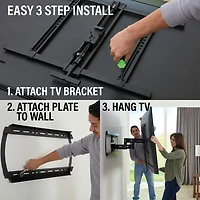 Support mural articulé Elite Advanced avec fonction 4D + Shift de SANUS pour téléviseur de 42 à 90 po