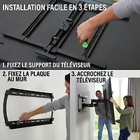 Support mural articulé Elite Advanced avec fonction 4D + Shift de SANUS pour téléviseur de 42 à 90 po