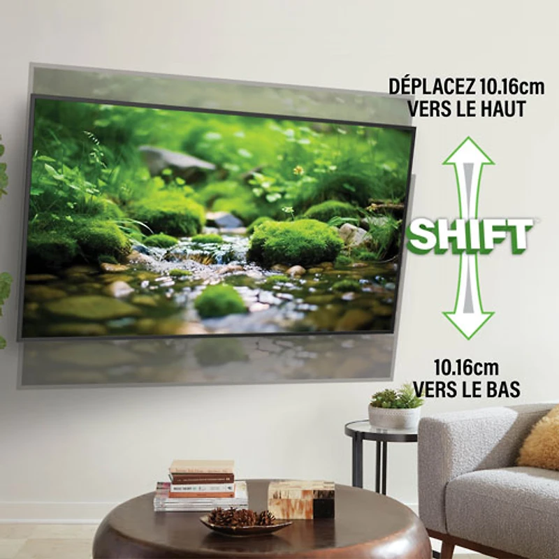 Support mural articulé Elite Advanced avec fonction 4D + Shift de SANUS pour téléviseur de 42 à 90 po