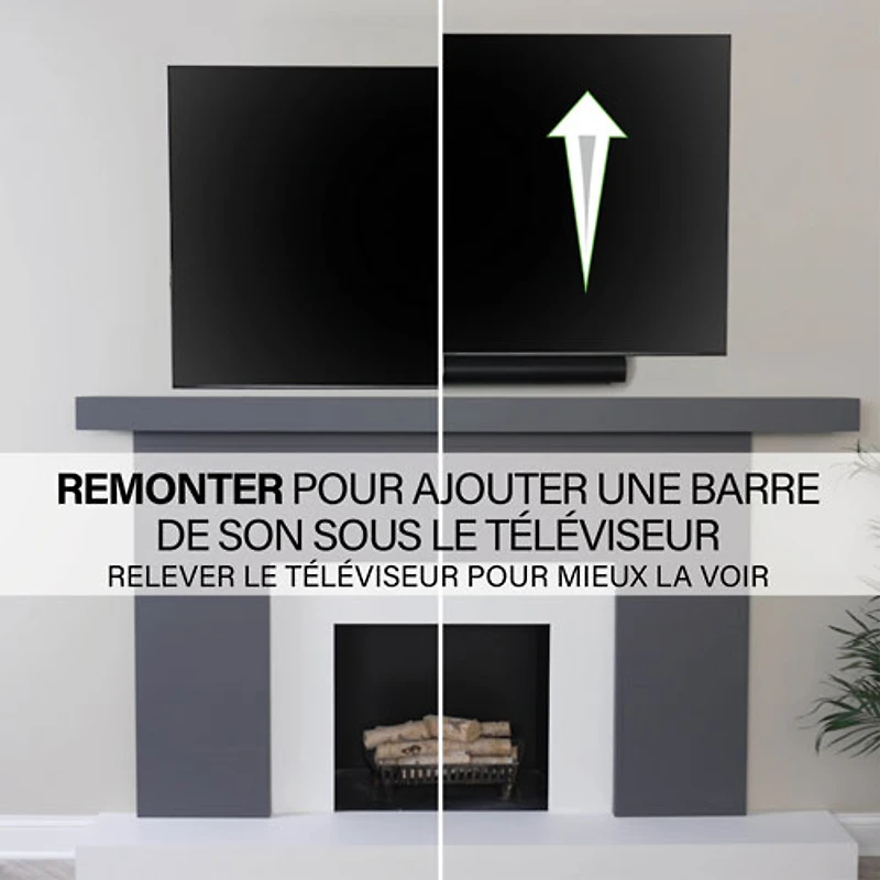 Support mural articulé Elite Advanced avec fonction 4D + Shift de SANUS pour téléviseur de 42 à 90 po