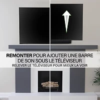 Support mural articulé Elite Advanced avec fonction 4D + Shift de SANUS pour téléviseur de 42 à 90 po