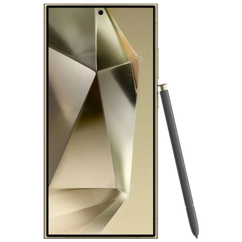 Galaxy S24 Ultra de 256 Go de Samsung avec Bell - Jaune titane - Financement mensuel