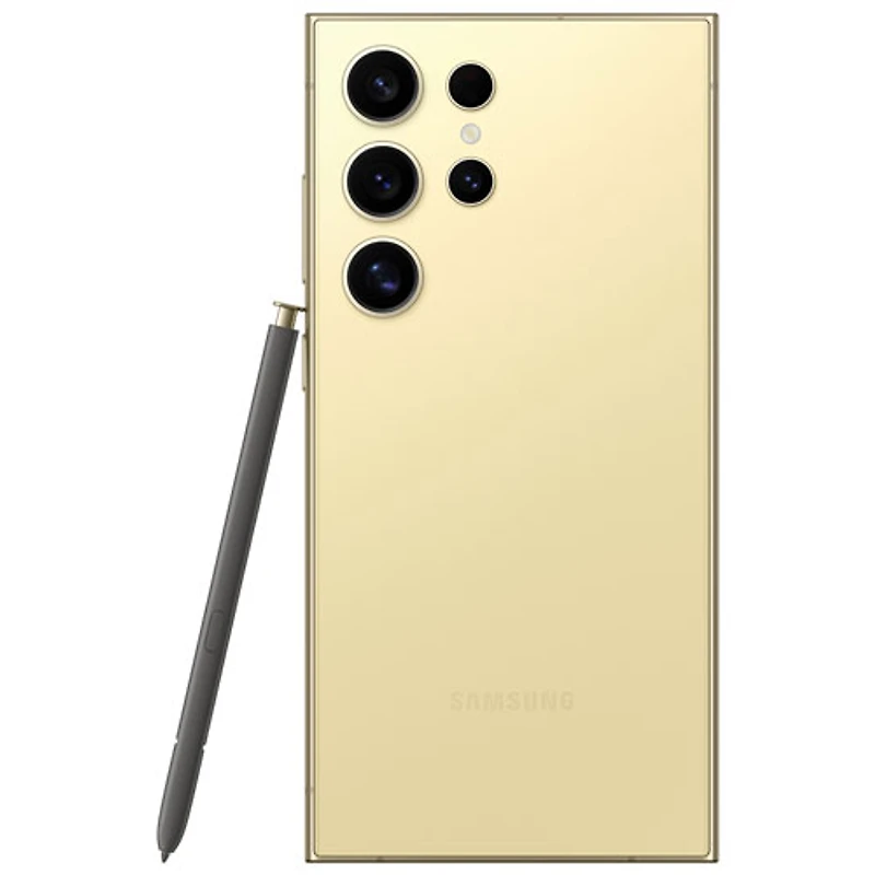 Galaxy S24 Ultra de 256 Go de Samsung avec Bell - Jaune titane - Financement mensuel