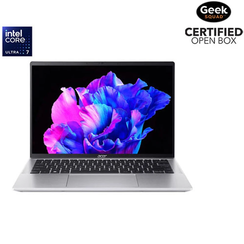 Boîte ouverte - Portable à écran tactile de 14 po Swift Go d'Acer (Core Ultra 7 d'Intel - Édition Evo/SSD 1 To/RAM 16 Go) - Anglais
