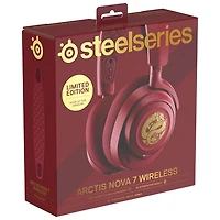 Casque d’écoute de jeu sans fil Arctis Nova 7 édition limitée Dragon de SteelSeries - Rouge