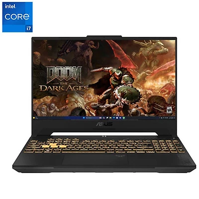 Portable de jeu 144 Hz de 15,6 po TUF Gaming F15 d'ASUS (Core i7-13620H d'Intel/SSD 1 To/RAM 16 Go/RTX 4060)