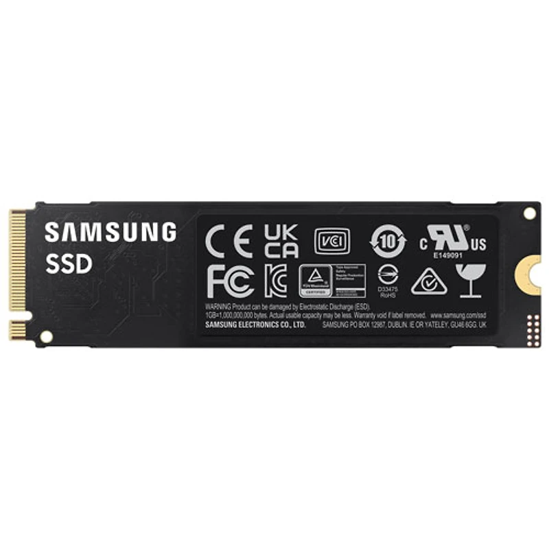 Samsung 990 EVO 2TB NVMe PCI-e Internal Solid State Drive (MZ-V9E2T0B/AM) - English - Black/Red