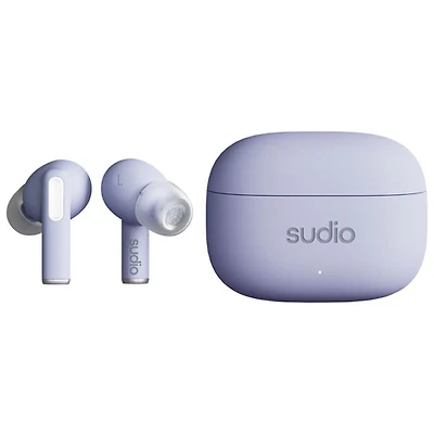 Écouteurs boutons 100 % sans fil à suppression du bruit A1 Pro de Sudio Audio - Mauve