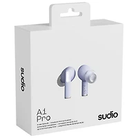 Écouteurs boutons 100 % sans fil à suppression du bruit A1 Pro de Sudio Audio - Mauve