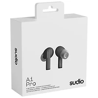 Écouteurs boutons 100 % sans fil à suppression du bruit A1 Pro de Sudio Audio - Noir