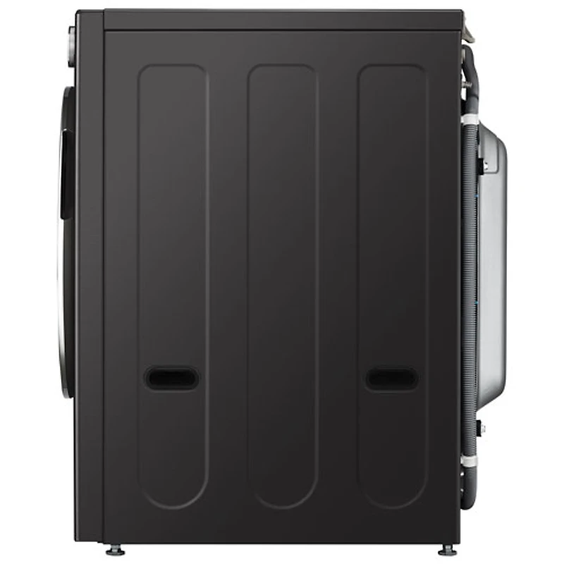 LG 5.7 Cu. Ft. High Efficiency Electric Washer & Dryer Combo (WM6998HBA) - Black Steel