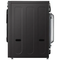 LG 5.7 Cu. Ft. High Efficiency Electric Washer & Dryer Combo (WM6998HBA) - Black Steel